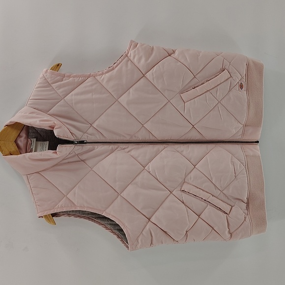 Dickies Crafted For Women Light Pink Puff Vest Size XL Zip Up With Pockets - Picture 2 of 8
